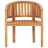 Silla con forma de banana de madera maciza de