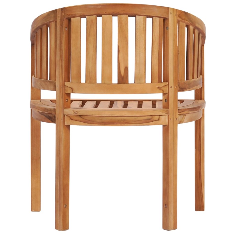 Silla con forma de banana de madera maciza de