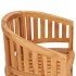 Silla con forma de banana de madera maciza de