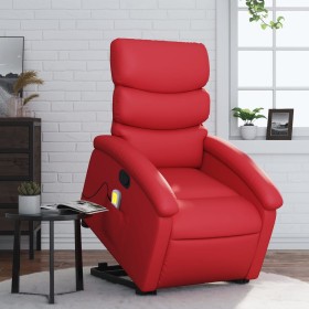 Sillón reclinable de masaje de pie cuero artificial