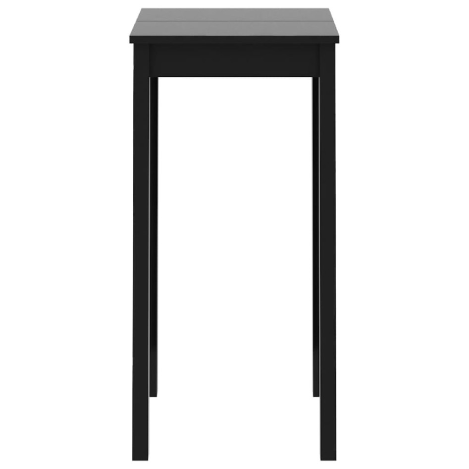 Mesa alta de bar MDF negra 55x55x107