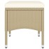 Set comedor jardín 5 pzas ratán sintético vidrio templado