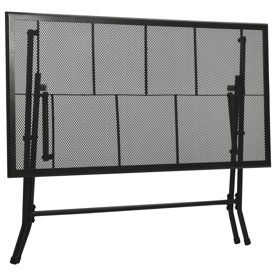 Juego de comedor de jardín 3 piezas acero