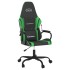 Silla gaming cuero sintético negro y