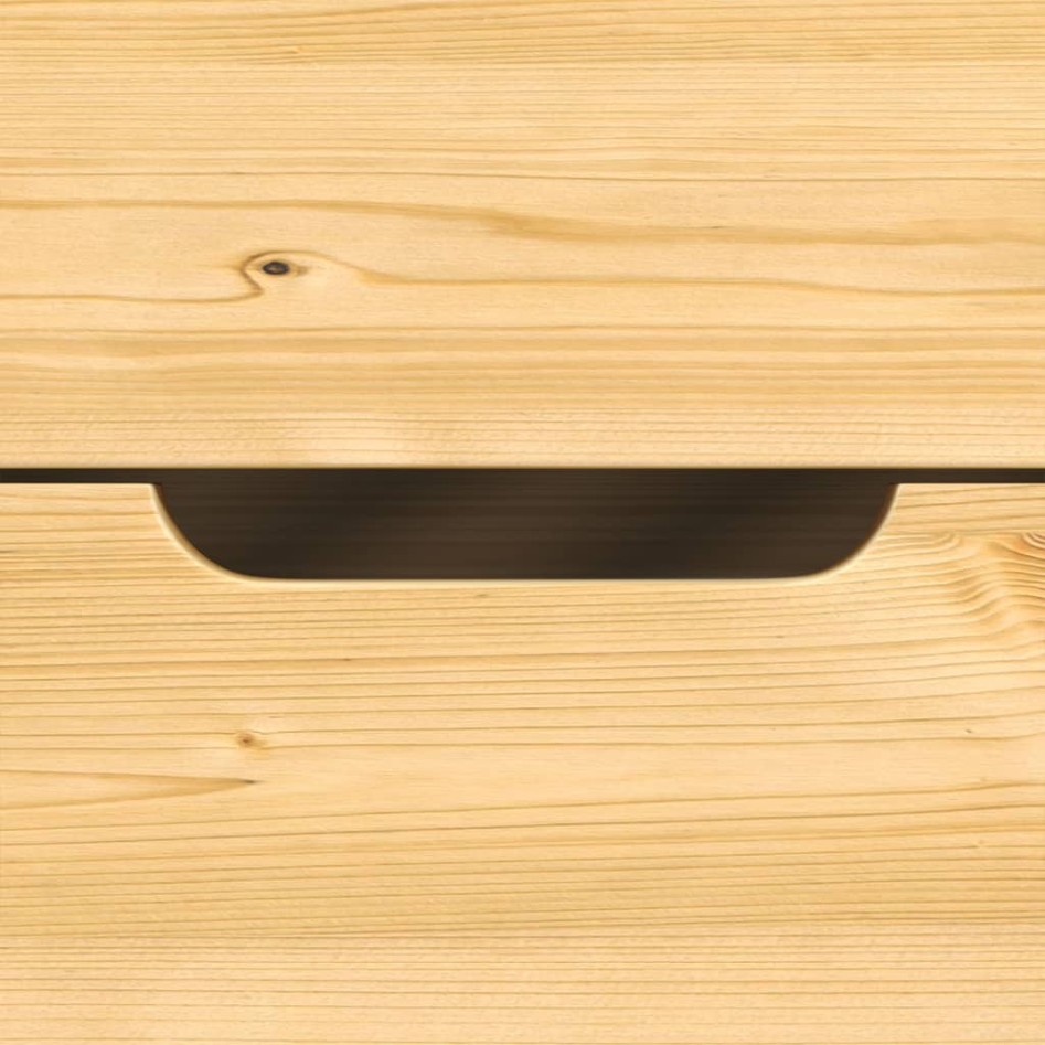 Sofá cama con 3 cajones madera maciza pino IRUN