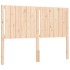 Estructura de cama con cabecero madera maciza 140x190
