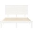 Estructura cama de matrimonio con cabecero madera maciza