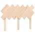 Estructura de cama con cabecero madera maciza 120x200