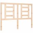 Estructura de cama con cabecero madera maciza 140x190