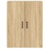 Armarios de pared 2 uds madera de ingeniería roble