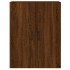 Armarios de pared 2 uds madera de ingeniería marrón