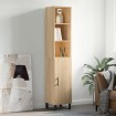 Aparador de madera contrachapada roble Sonoma 34,5x34x180 cm