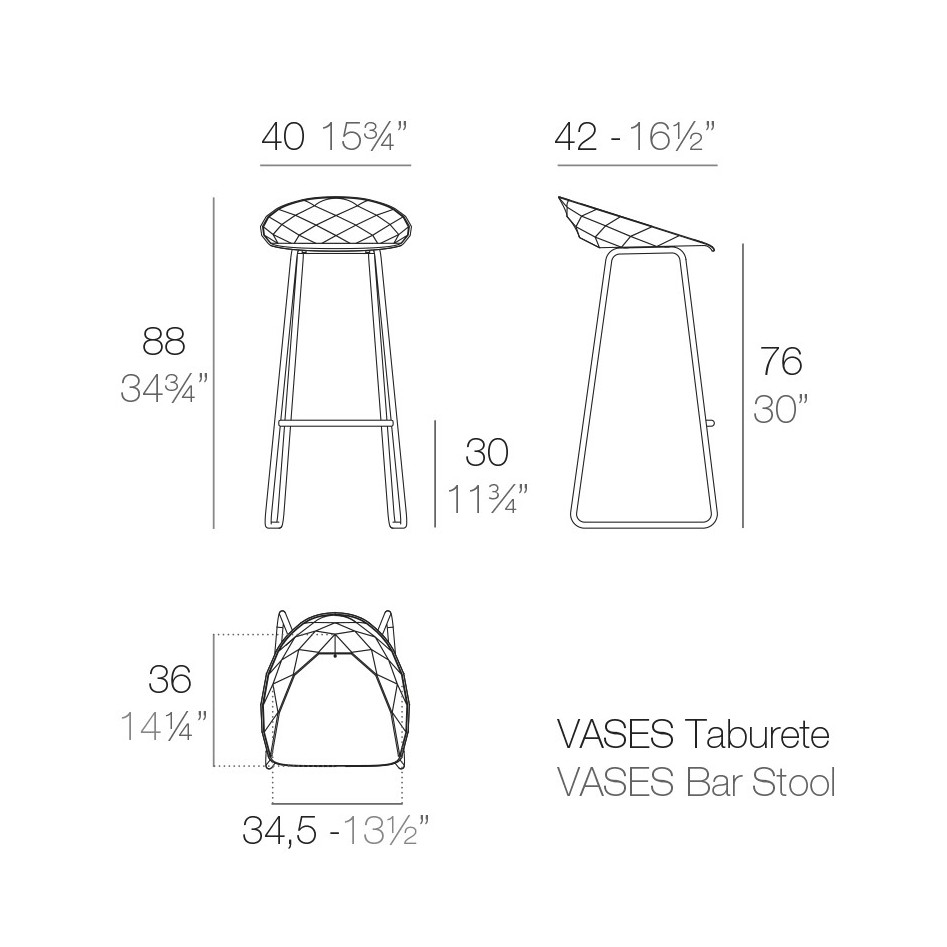Vases Taburete