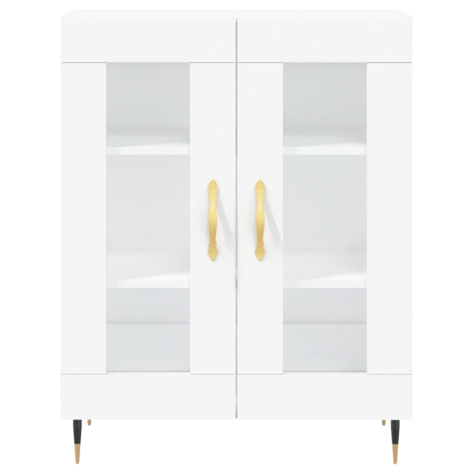 Aparador alto madera contrachapada blanco 69,5x34x180