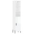 Aparador alto madera contrachapada blanco brillo 34,5x34x180