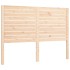 Estructura de cama con cabecero madera maciza 140x190