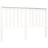 Estructura de cama con cabecero madera maciza blanco 160x200