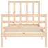 Estructura de cama con cabecero madera