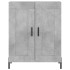 Aparador alto madera contrachapada gris hormigón 69,5x34x180