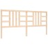 Estructura de cama con cabecero madera maciza 200x200