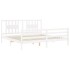 Estructura cama de matrimonio con cabecero madera maciza