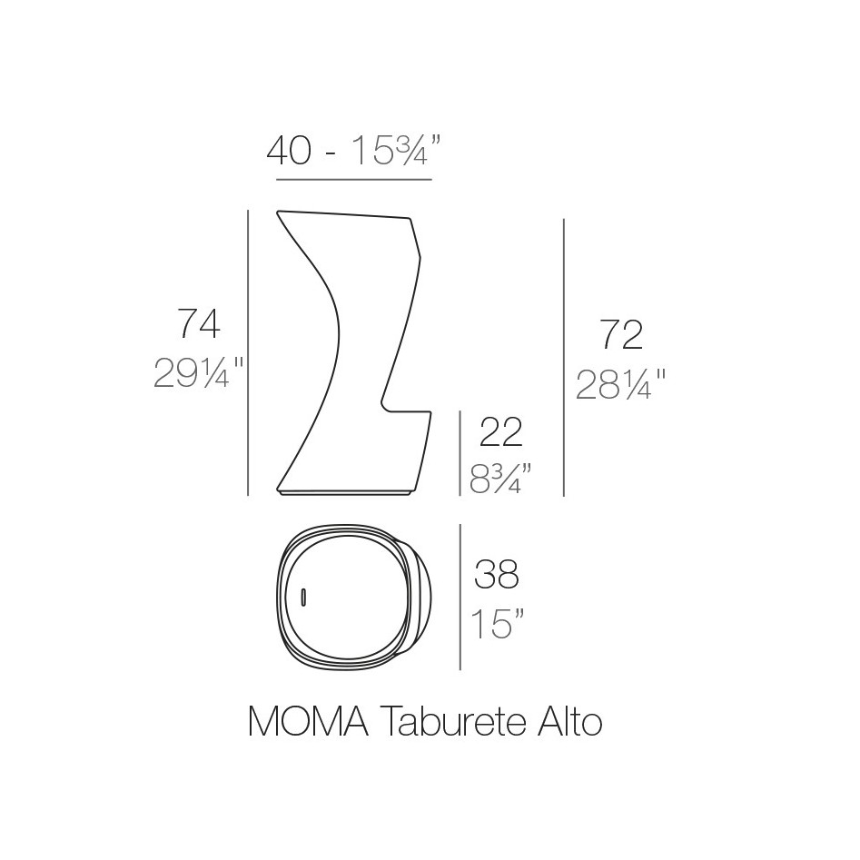 Taburete Moma