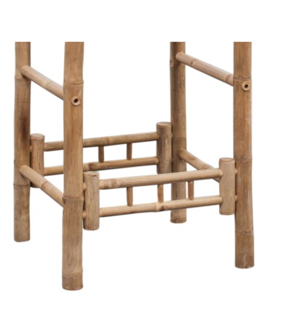 Taburetes de exterior, modelo Bambú (Pack de 2 Uds)
