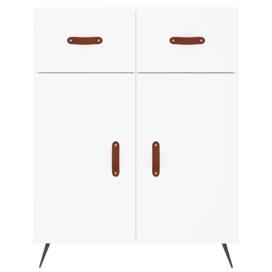 Aparador alto madera contrachapada blanco 69,5x34x180