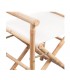 Sillas plegables de de bambú y lona, modelo Director (Pack 2 Uds)