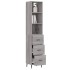 Aparador alto madera contrachapada gris Sonoma 34,5x34x180