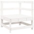 Juego de muebles de jardín 6 piezas madera maciza pino
