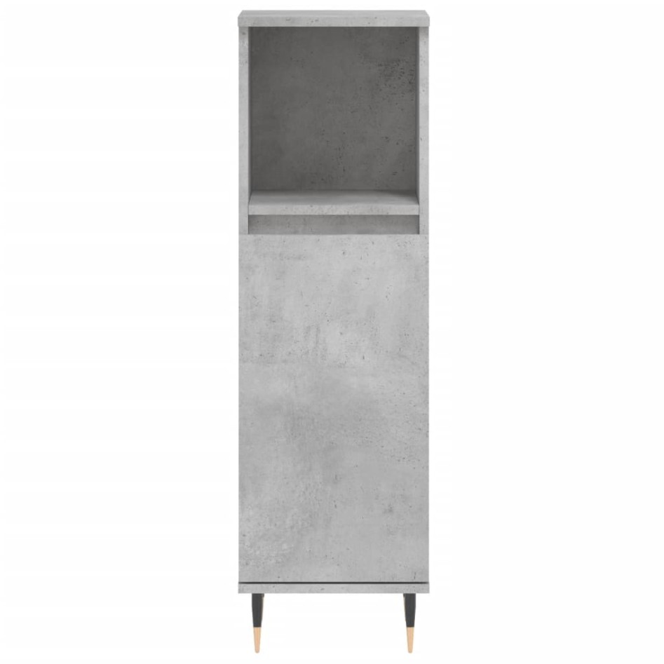 Set de muebles baño 3 pzas madera contrachapada gris