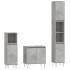 Set de muebles baño 3 pzas madera contrachapada gris