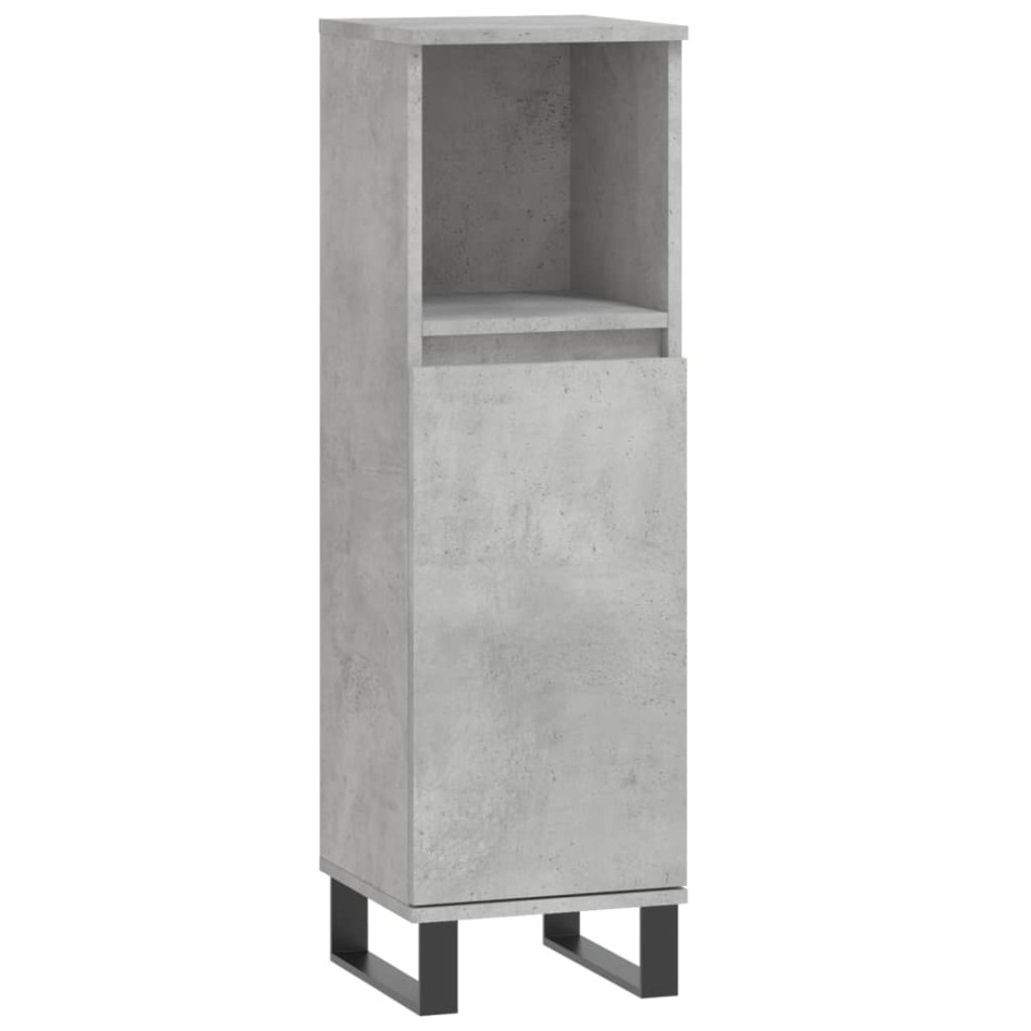 Set de muebles baño 3 pzas madera contrachapada gris