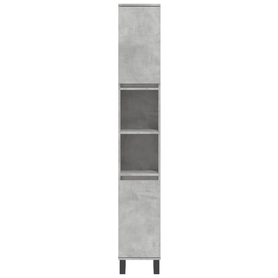 Set de muebles baño 3 pzas madera contrachapada gris
