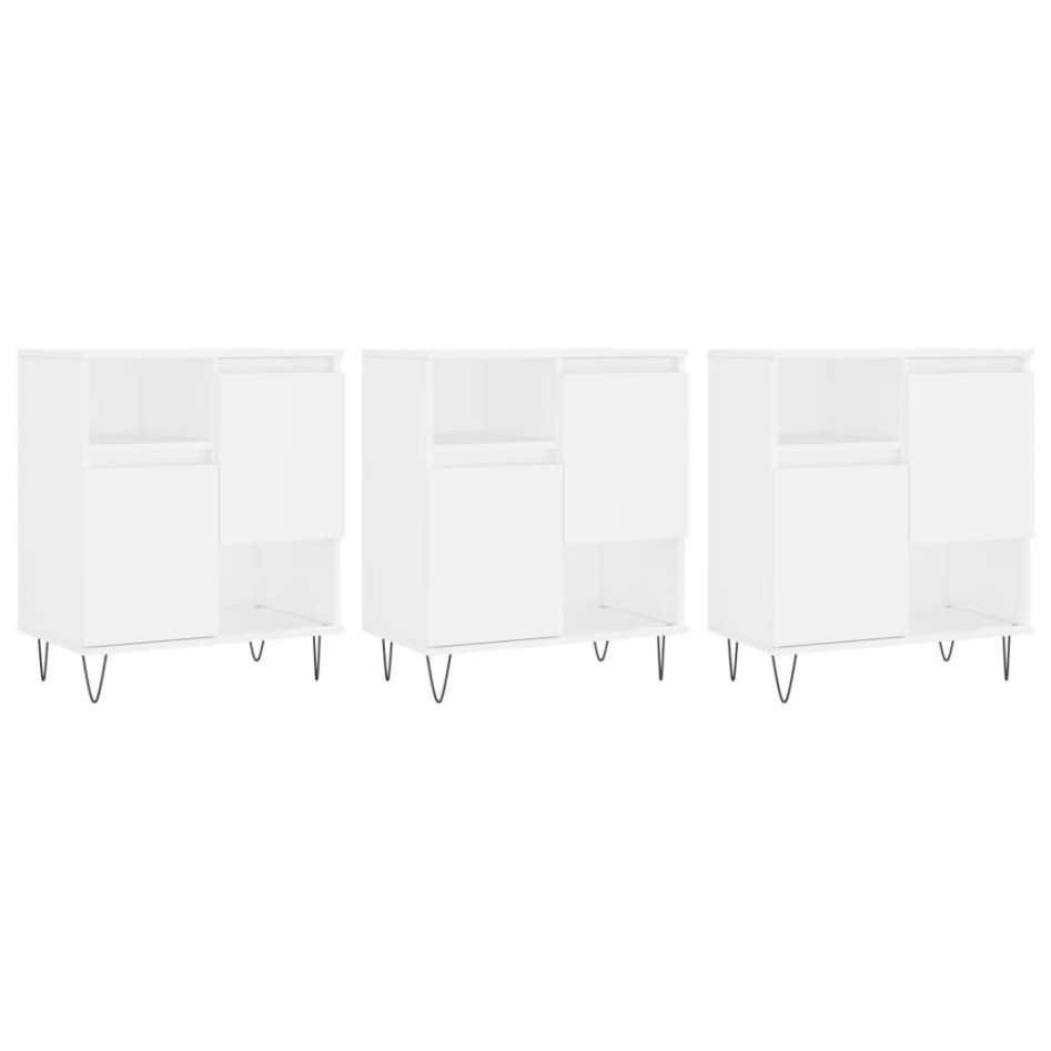 Aparadores 3 uds madera contrachapada