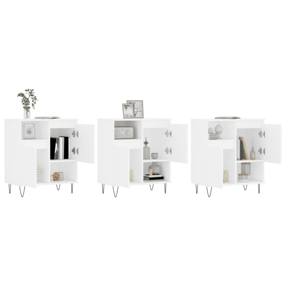 Aparadores 3 uds madera contrachapada