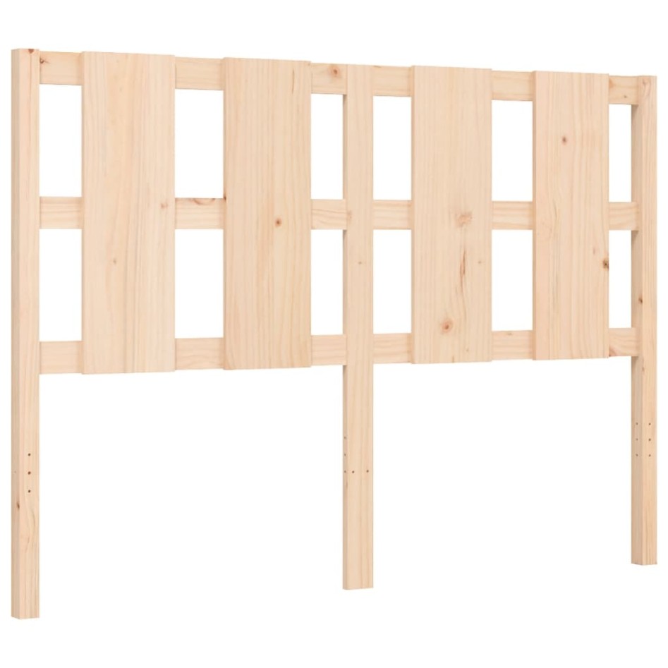 Estructura de cama de matrimonio con cabecero madera