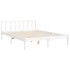 Estructura cama de matrimonio con cabecero madera maciza