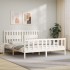 Estructura cama de matrimonio con cabecero madera maciza
