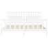 Estructura cama de matrimonio con cabecero madera maciza