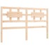 Estructura de cama con cabecero madera maciza 160x200