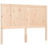 Estructura de cama con cabecero madera maciza 140x190