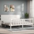Estructura cama de matrimonio con cabecero madera maciza