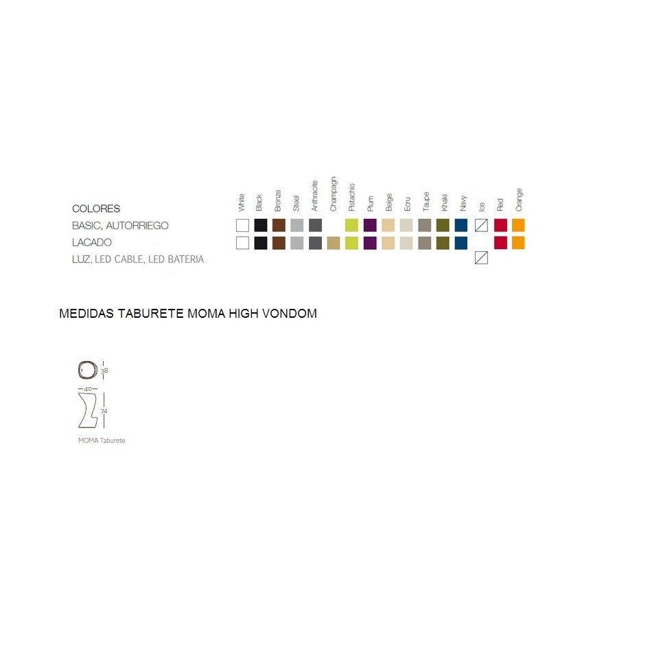 Taburete Moma