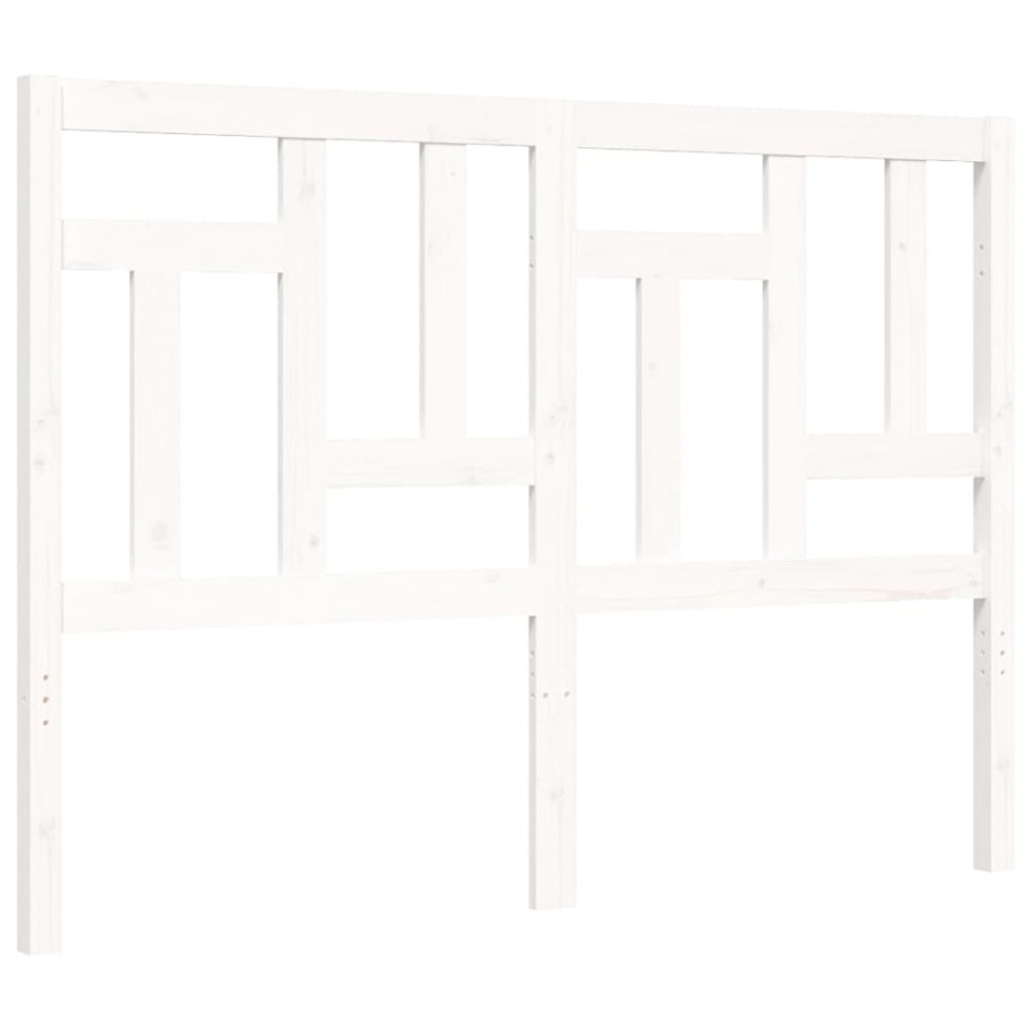Estructura cama de matrimonio con cabecero madera maciza