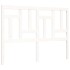 Estructura de cama con cabecero madera maciza blanco 140x190