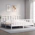 Estructura cama de matrimonio con cabecero madera maciza
