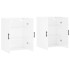 Armario de pared 2 unidades blanco brillante 69,5x34x90