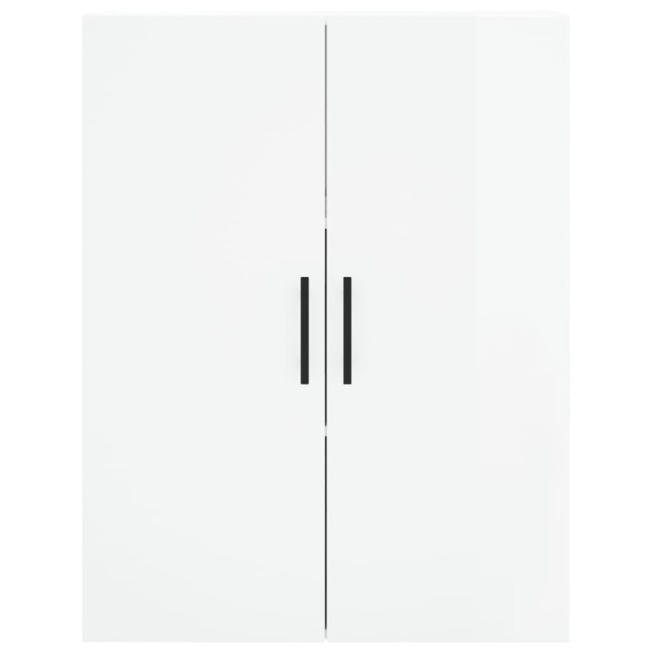 Armario de pared 2 unidades blanco brillante 69,5x34x90